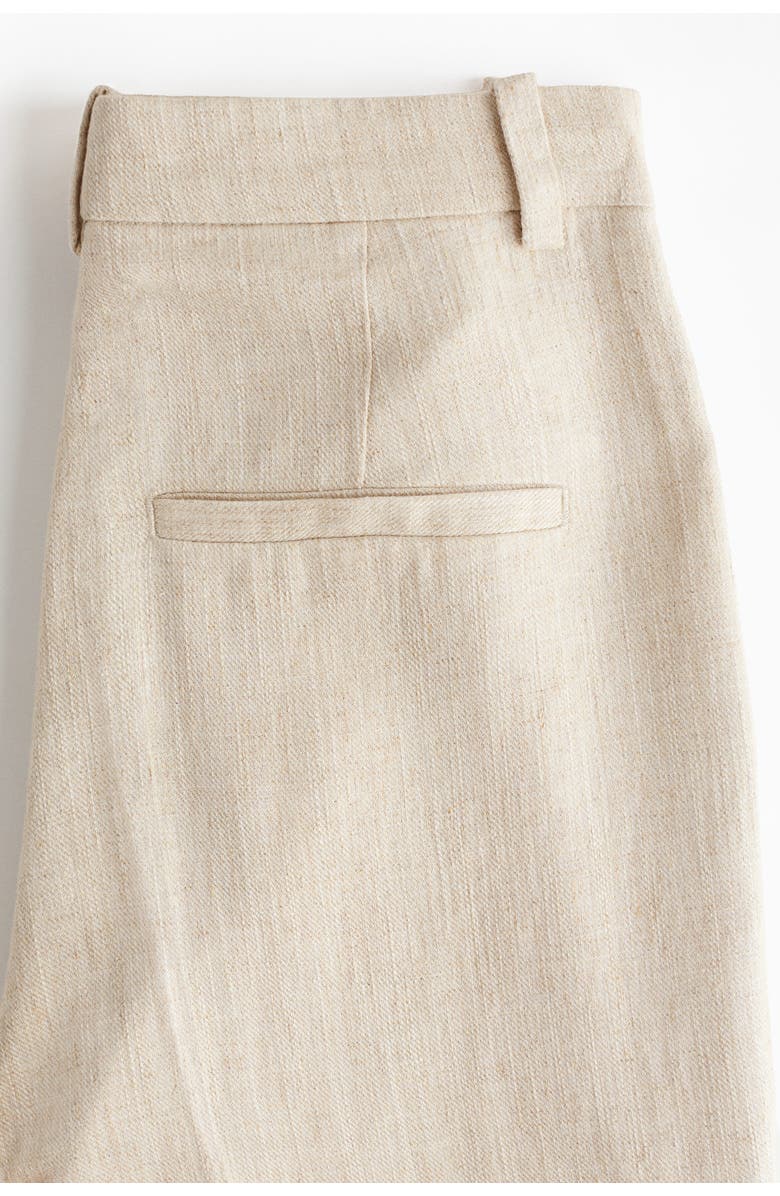 H&M Linen-blend Tailored Trousers, Alternate, color, 