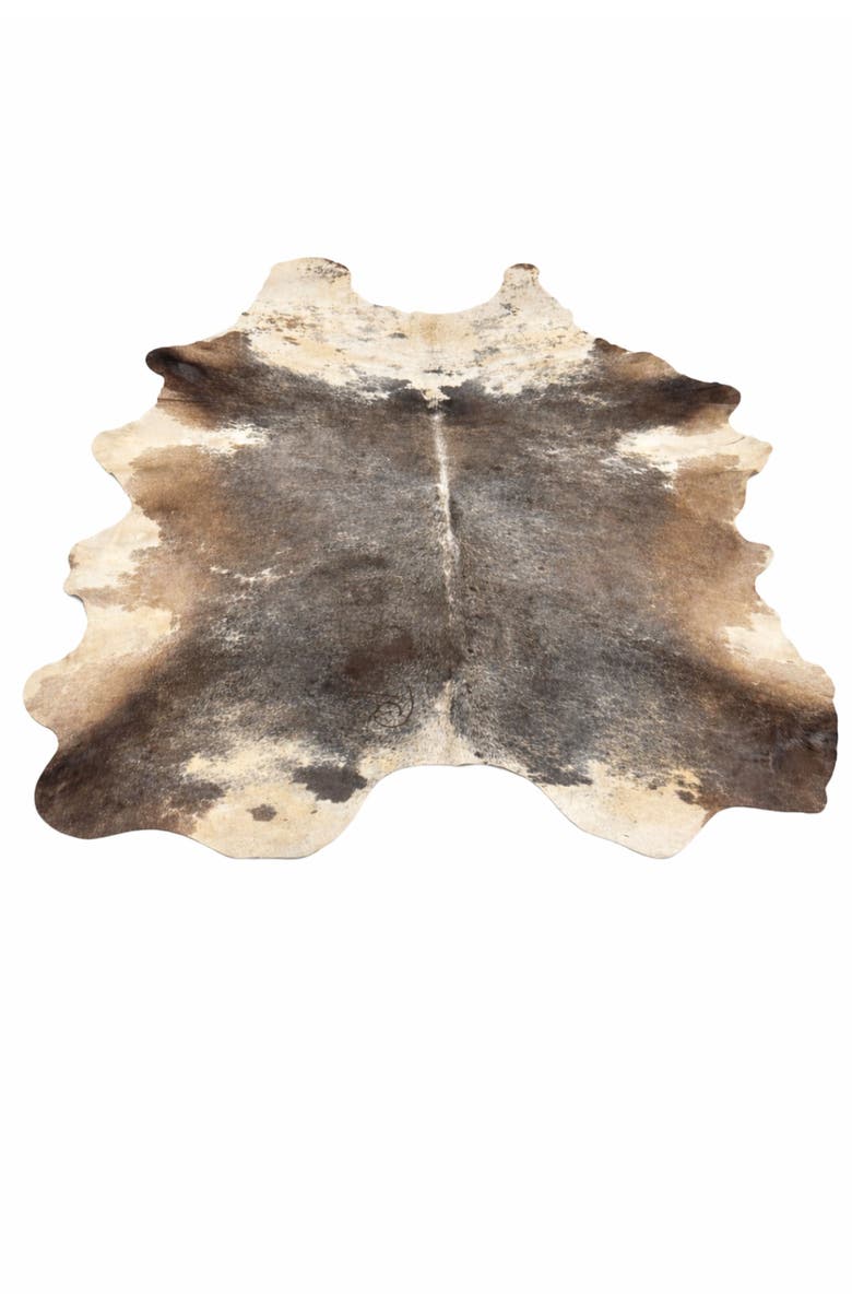 Rhacam Eco Hides RH Rugs Frances Brown Speckled Cowhide Rug 8'7" × 6'7", Main, color, Brown Speckled