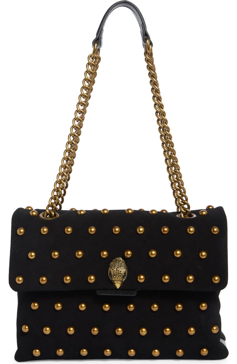 Kurt Geiger London Kensington Leather Mini Crossbody Bag, Main, color, Black/ Comb
