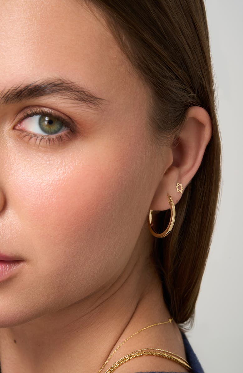 Bony Levy 14K Gold Star of David Single Stud Earring, Alternate, color, 14K Yellow Gold