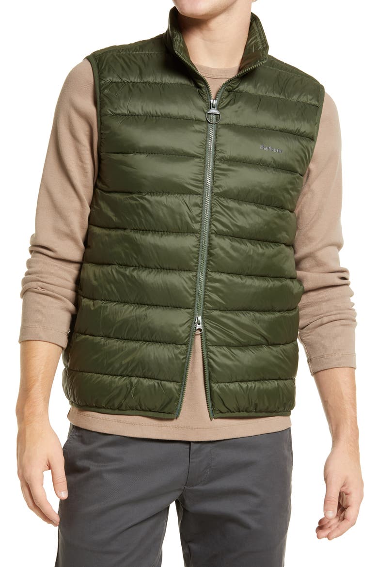 Bretby Quilted Vest, Alternate, color, OLIVE