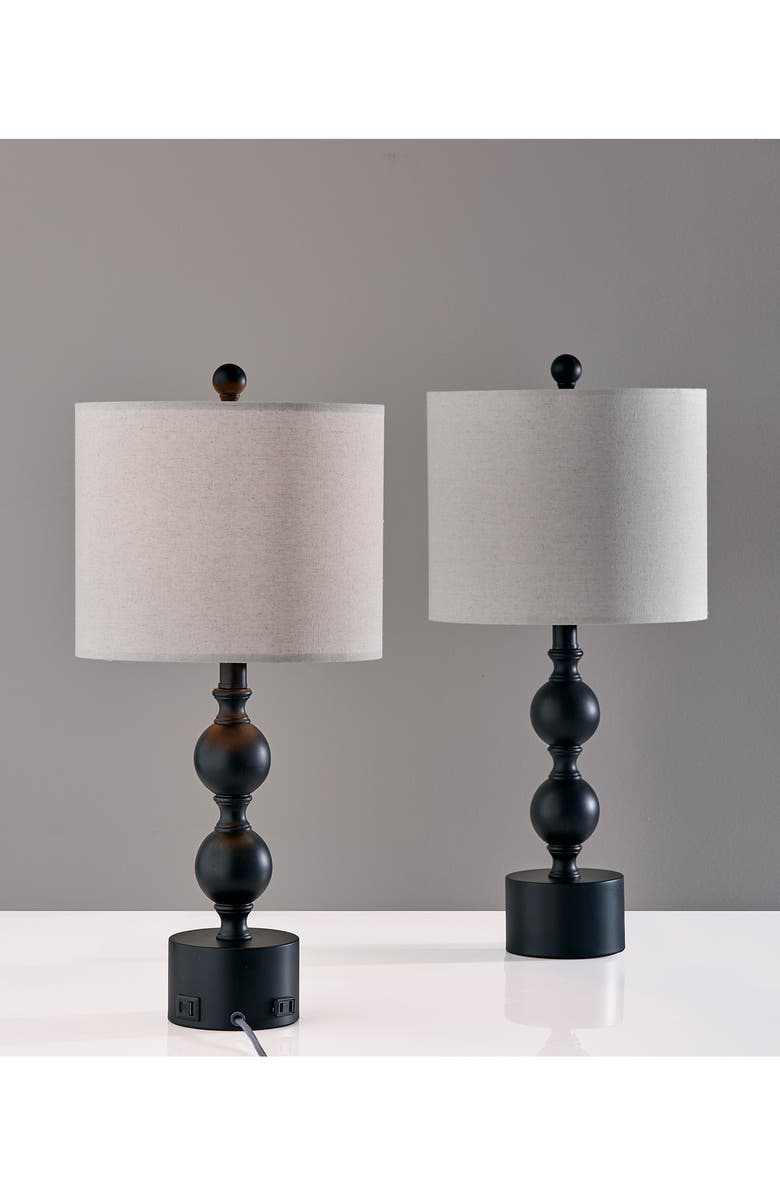ADESSO LIGHTING Julius Set of 2 Table Lamps, Alternate, color,