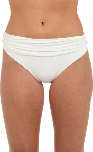 La Blanca | Swim | Island Goddess Shirred Band Hipster Bikini Bottom