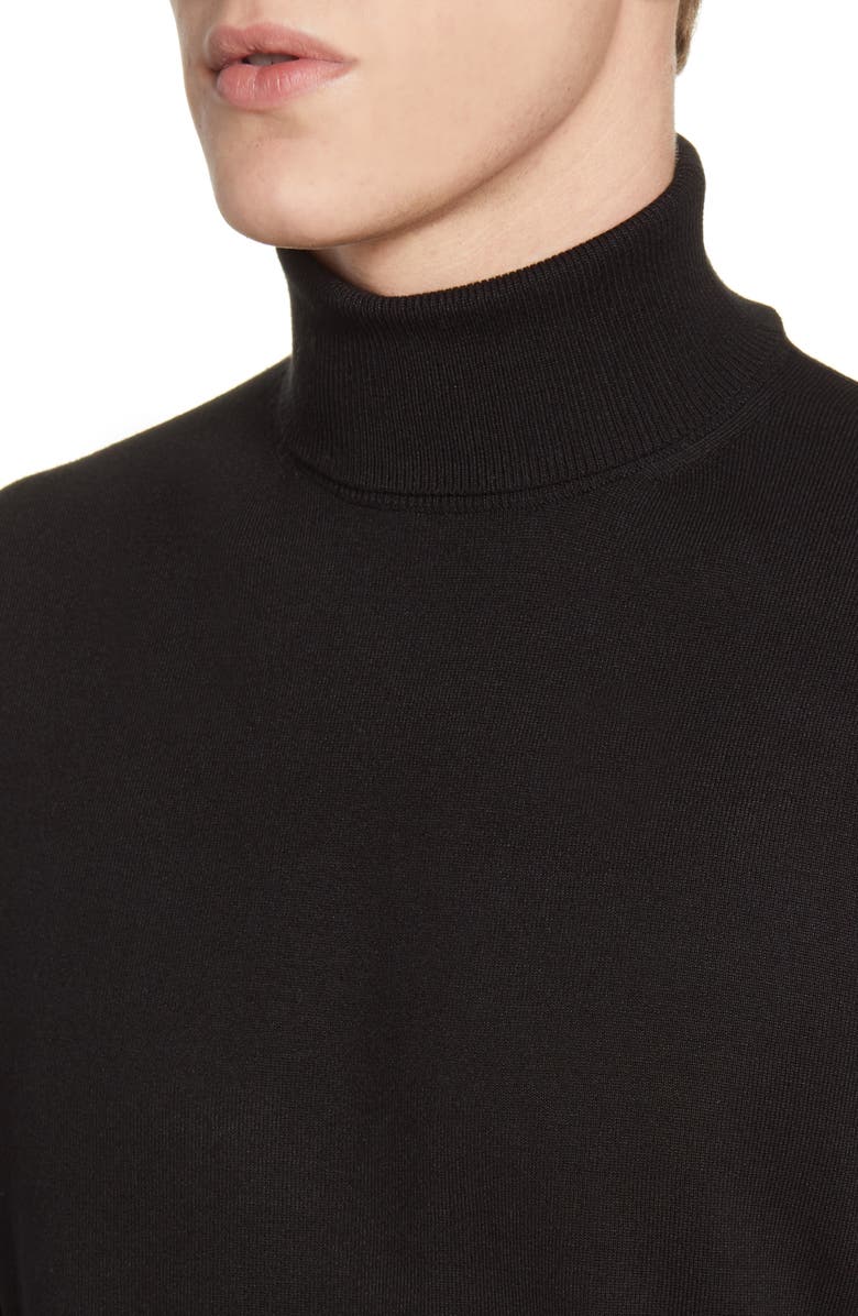 Scotch & Soda Mélange Slim Fit Turtleneck Sweater, Alternate, color, 