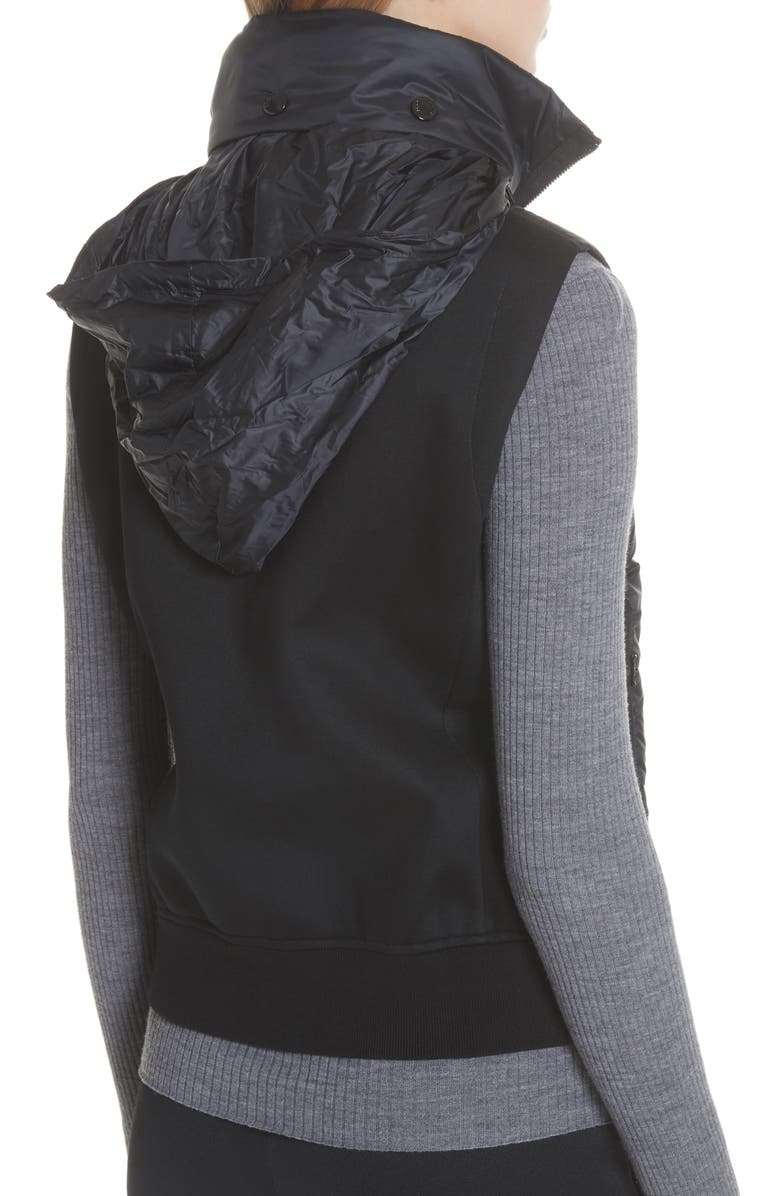 Moncler Down Quilted Fleece Vest, Alternate, color,