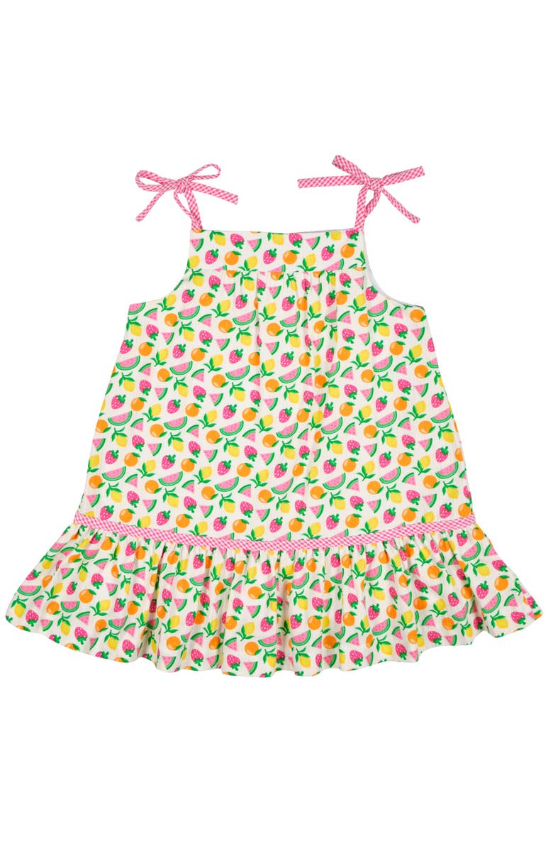 Florence Eiseman Printed Seersucker Dress With Fruit, Alternate, color, White/Multi