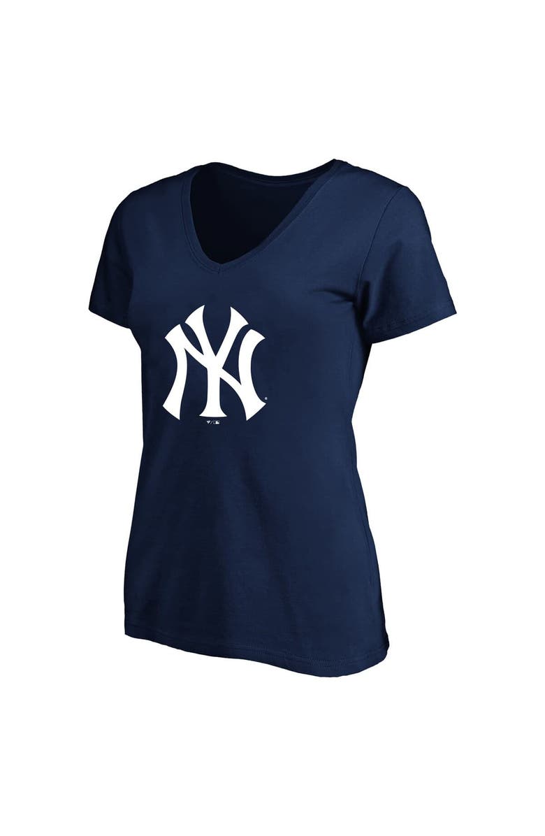 PROFILE Women's Profile Aaron Judge Navy New York Yankees Plus Size Name & Number V-Neck T-Shirt, Alternate, color, Navy