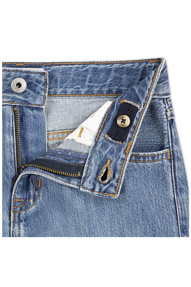 Kids' Ripped High Waist Wide Leg Jeans, Alternate, color, MGYANF DUS