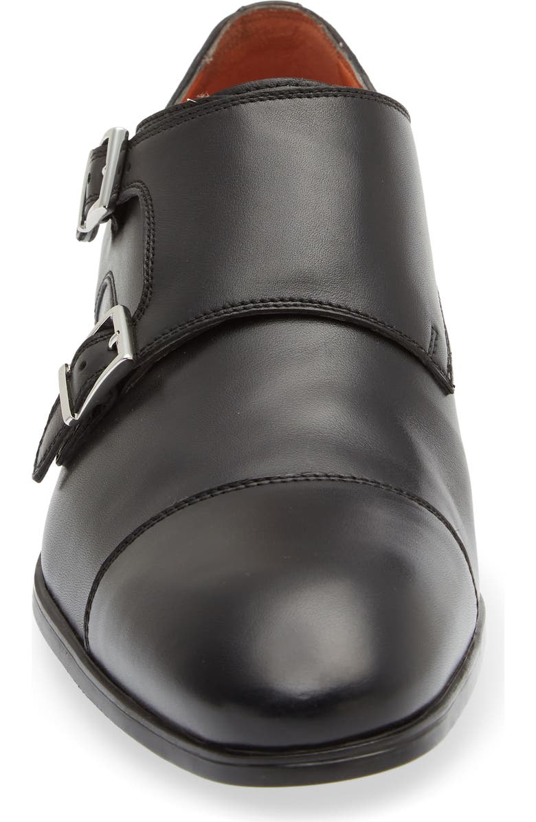 Santoni Beginner Double Monk Strap Shoe, Alternate, color,