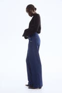 H&M Button-detail Denim Trousers