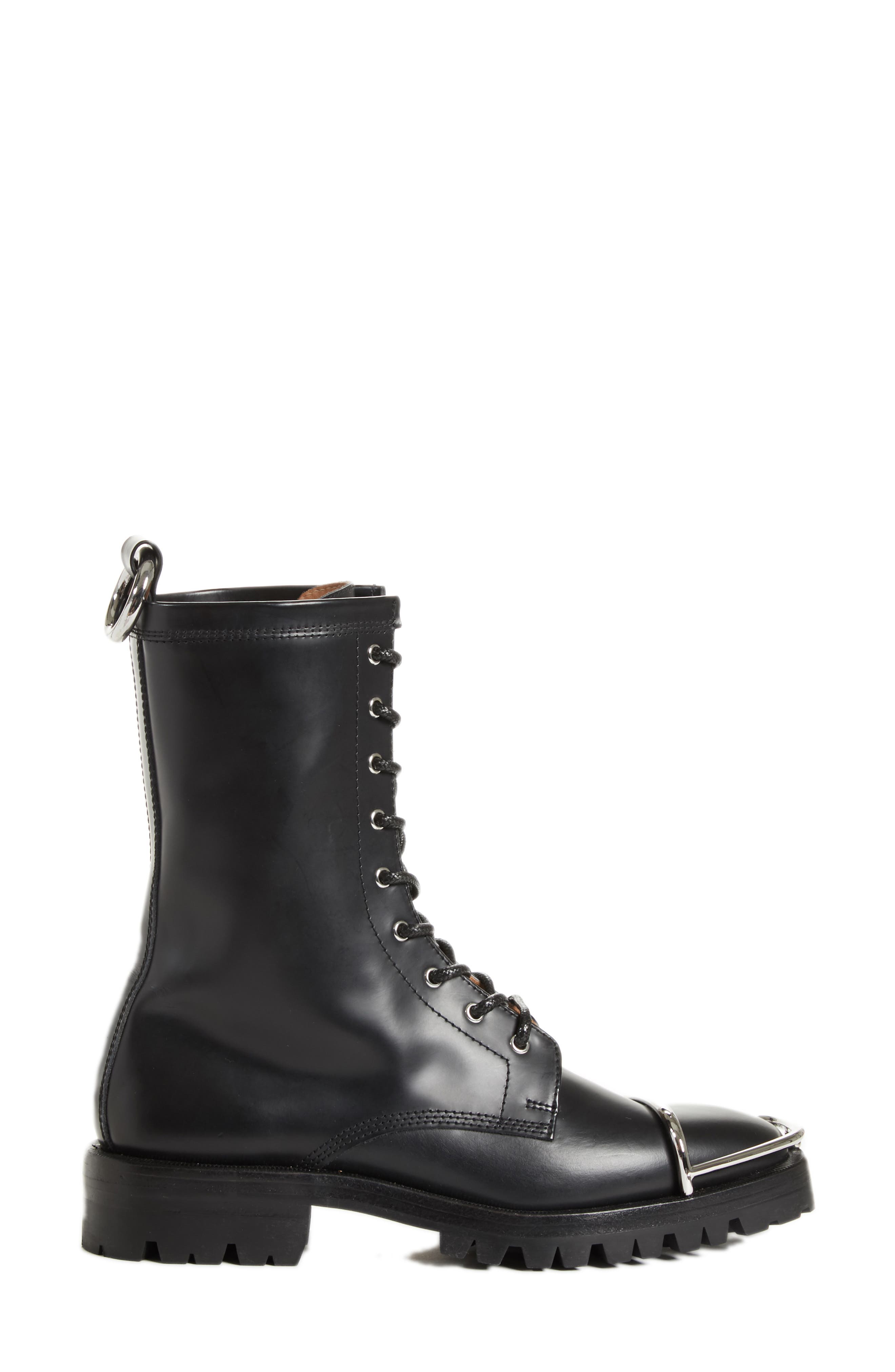 Kennah Combat Boot, Alternate, color, BLACK