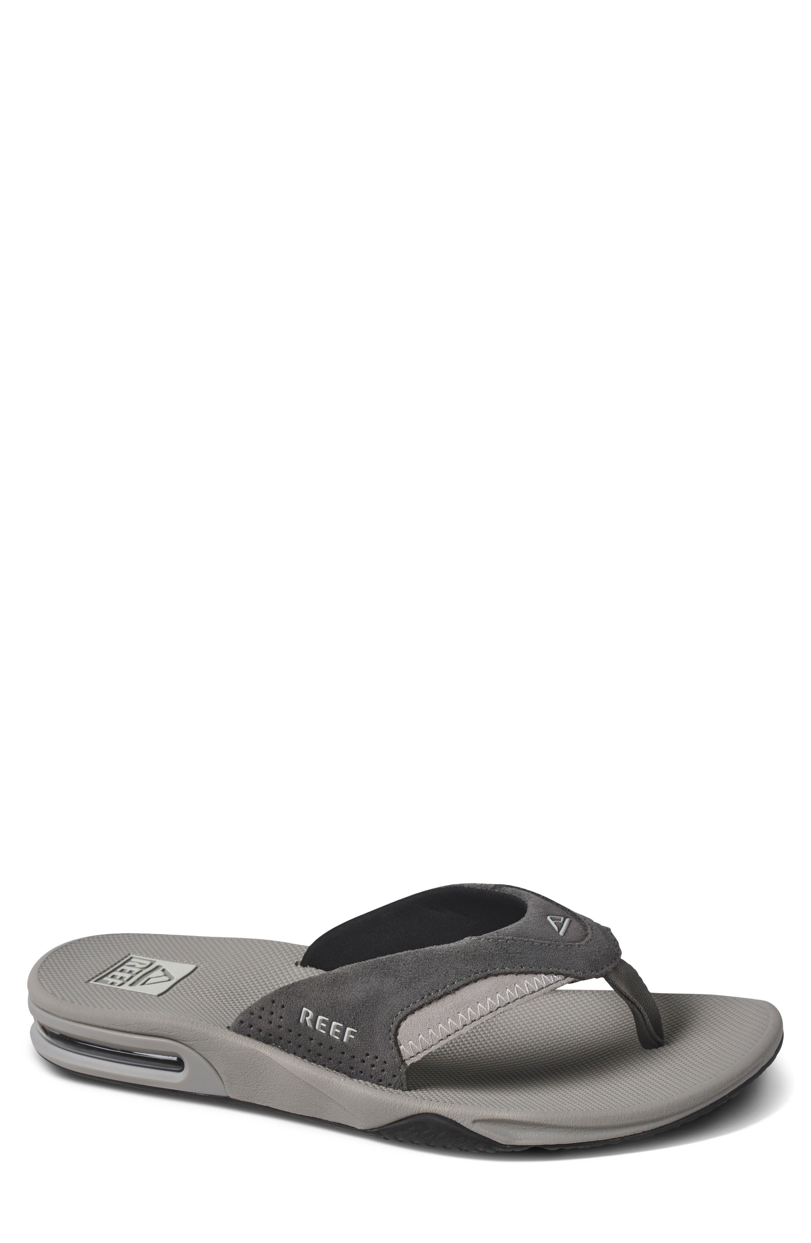 Fanning Flip Flop, Main, color, GREY SUEDE