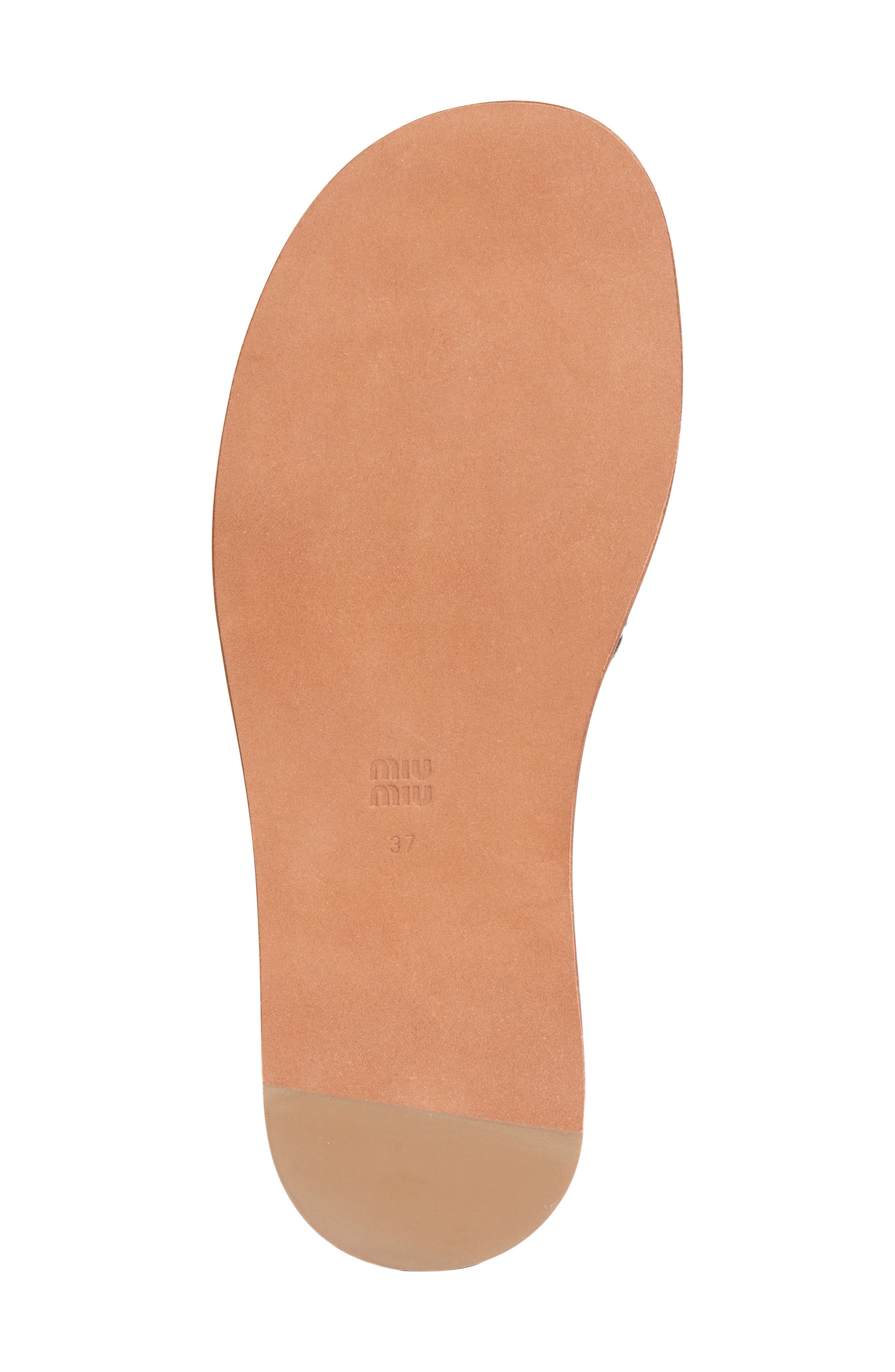 Miu Miu Woven Slide Sandal, Alternate, color, 