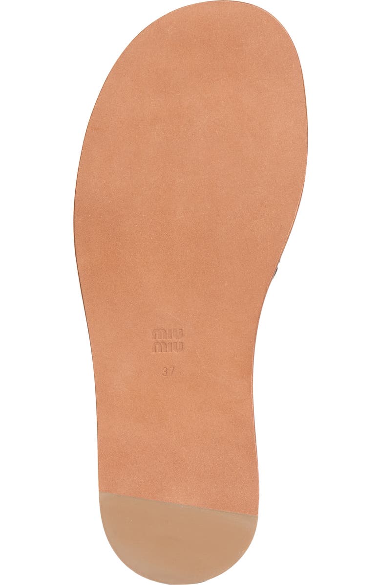 Miu Miu Woven Slide Sandal, Alternate, color,