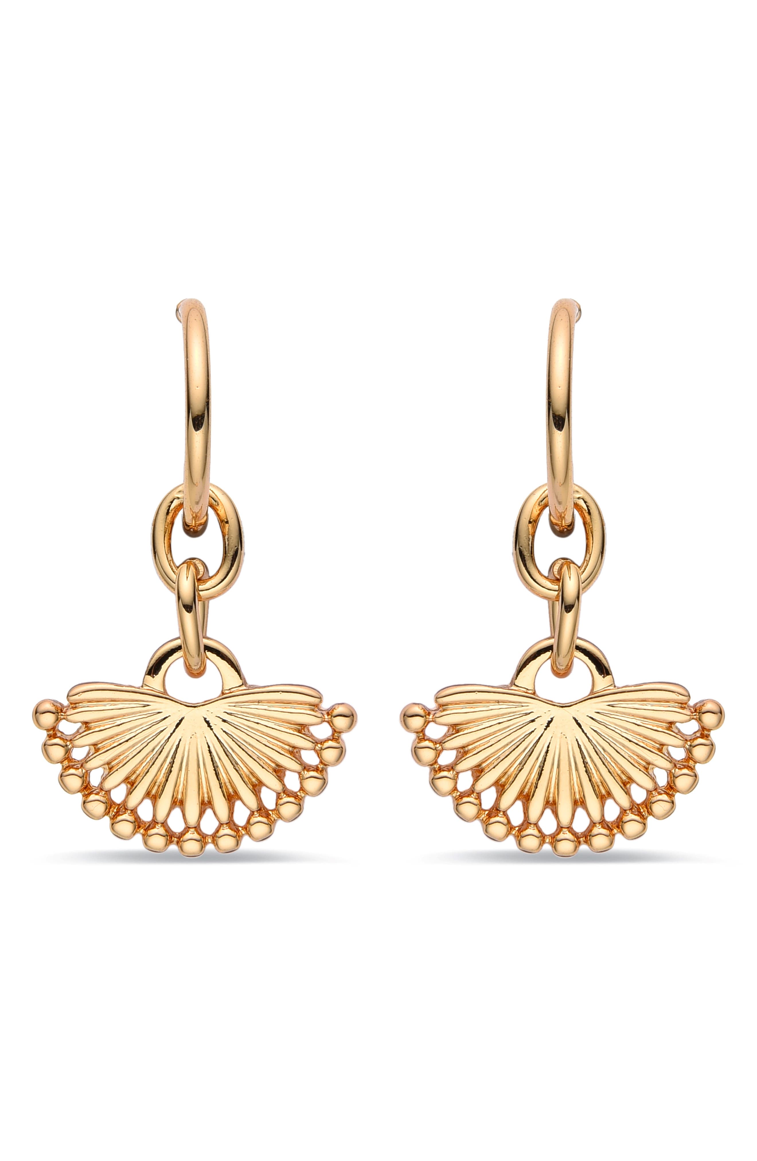 EYE CANDY LOS ANGELES Juliette Fan Drop Earrings