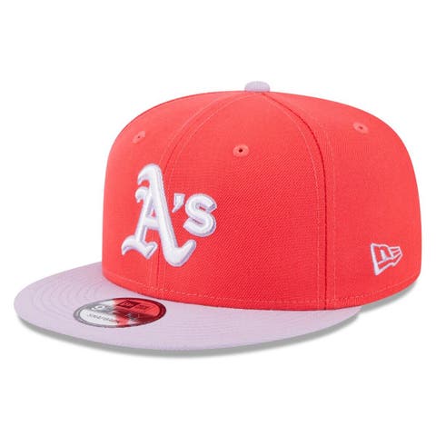 Men's New Era Red/Purple Oakland Athletics Spring Basic Two-Tone 9FIFTY Snapback Hat