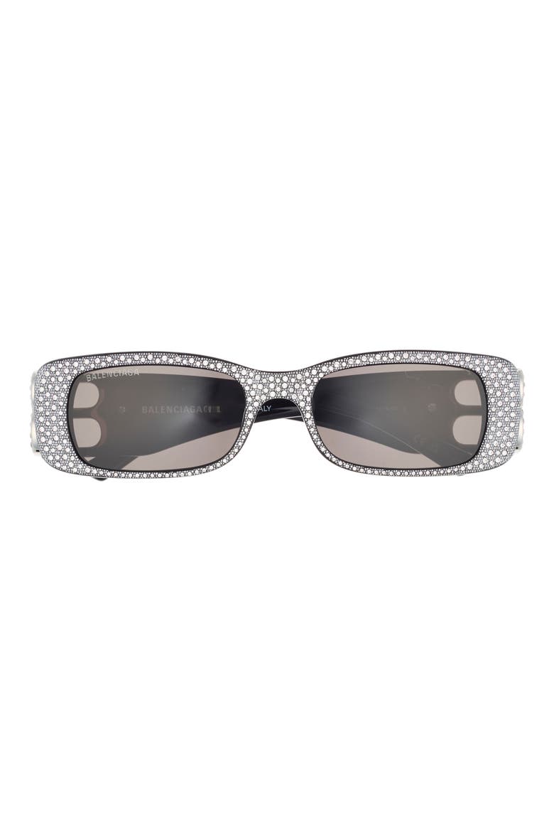 Special Edition 51mm Rectangular Sunglasses, Main, color, BLACK SILVER GREY