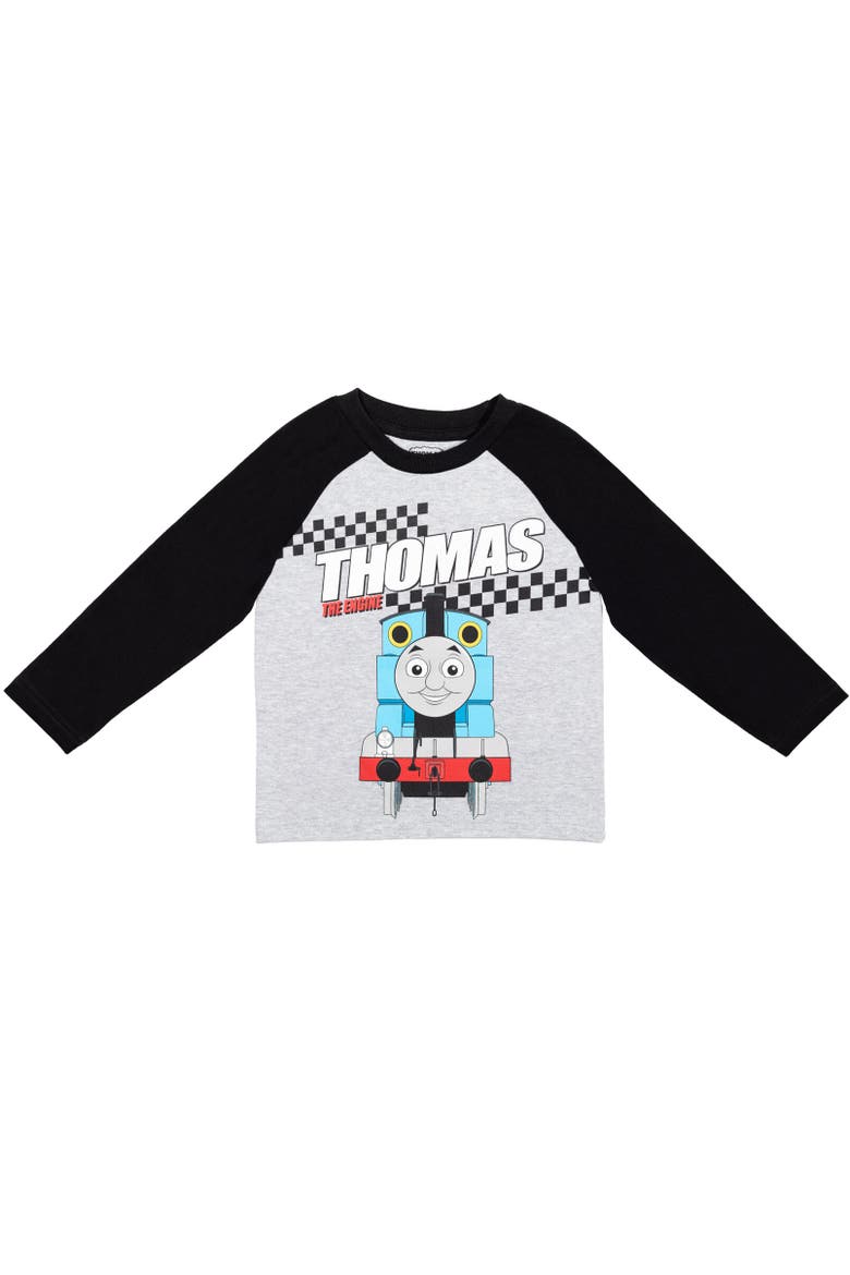 2-Pack Long Sleeve T-Shirts, Alternate, color, Gray/Red