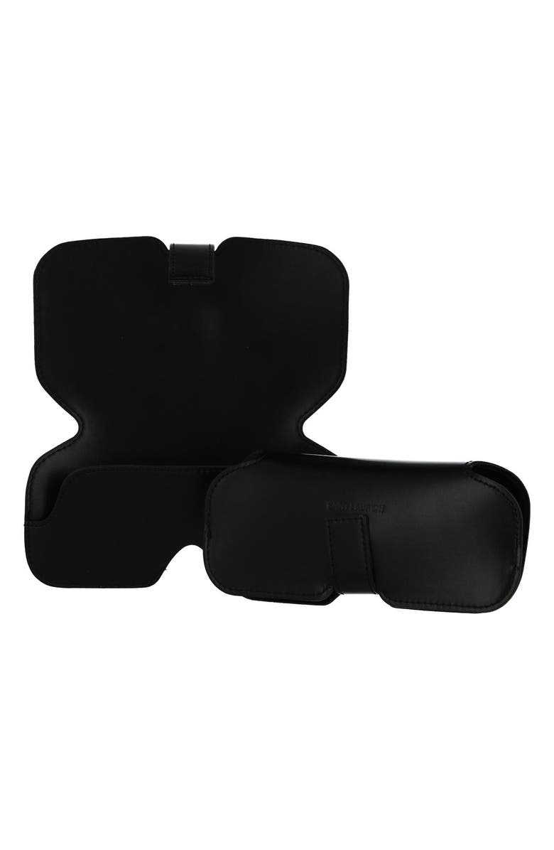 Saint Laurent 54mm Square Sunglasses, Alternate, color, Black Black Grey