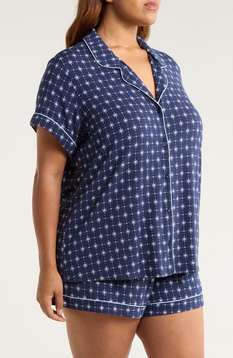 Nordstrom Moonlight Eco Short Pajamas, Alternate, color, Navy- White Celestial Foulard