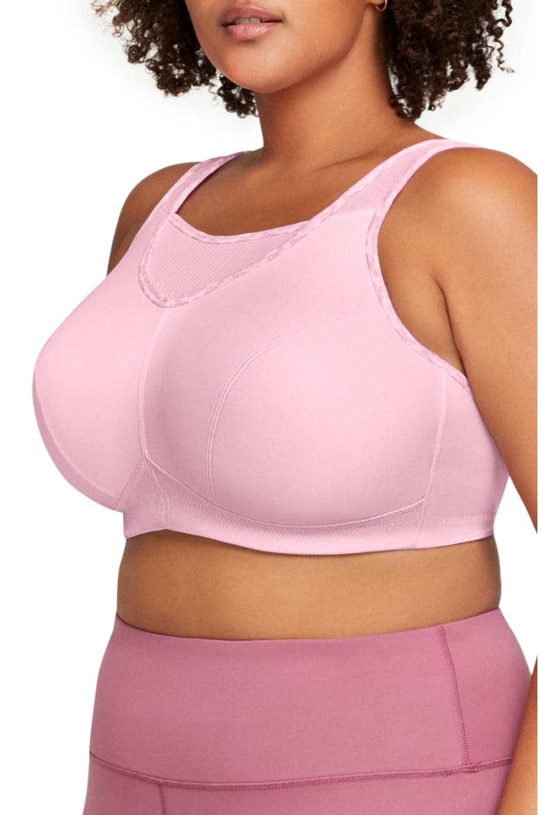 No-Bounce Camisole Sports Bra, Alternate, color, PARFAIT PINK