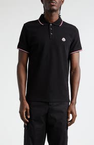 Moncler Tipped Cotton Piqué Polo