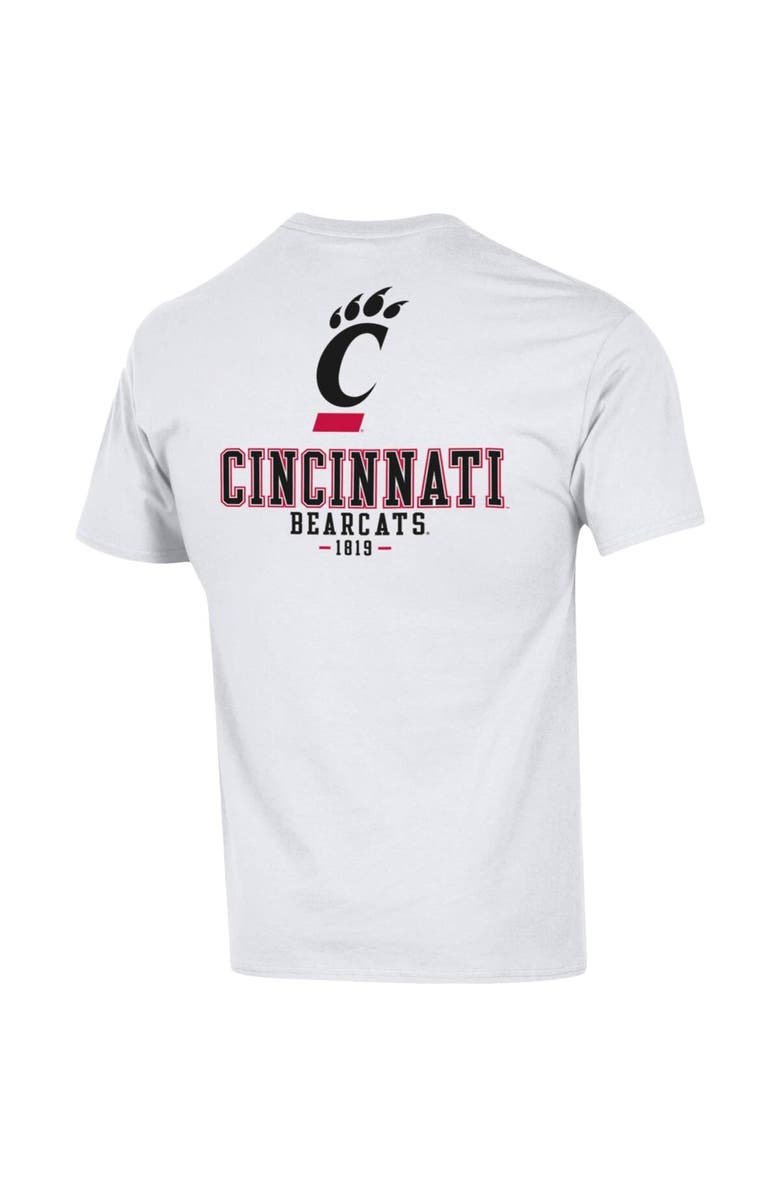Champion Men's Champion White Cincinnati Bearcats Stack 2-Hit T-Shirt, Alternate, color, 