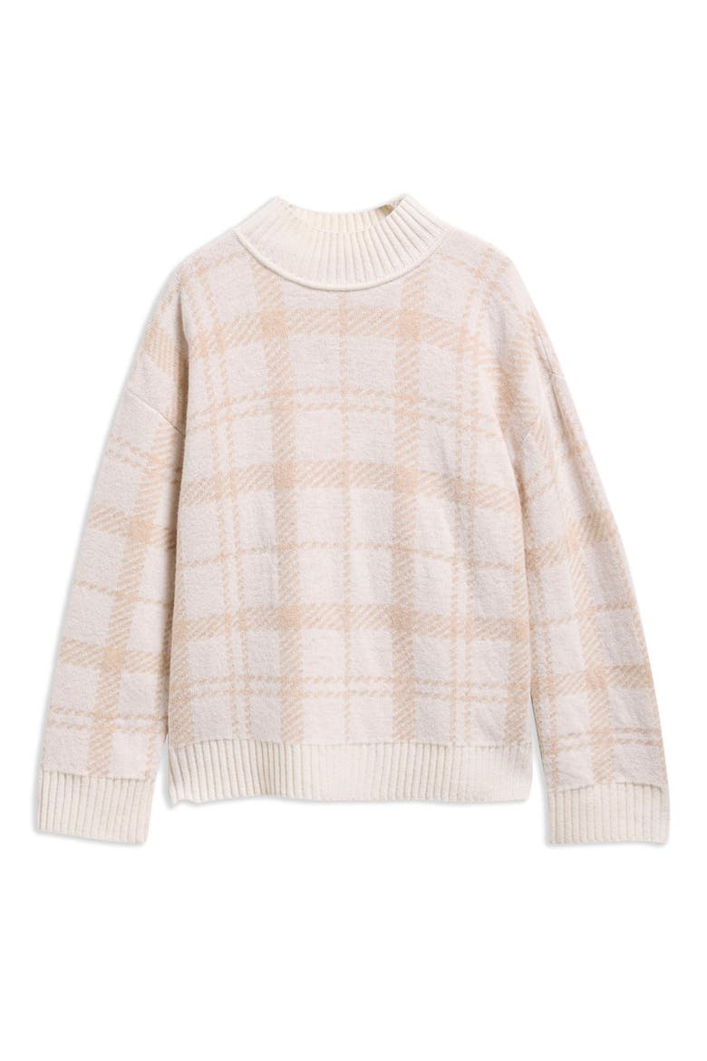 Delilah Knitted Mock Neck Sweater, Alternate, color, CLOUD MULTI