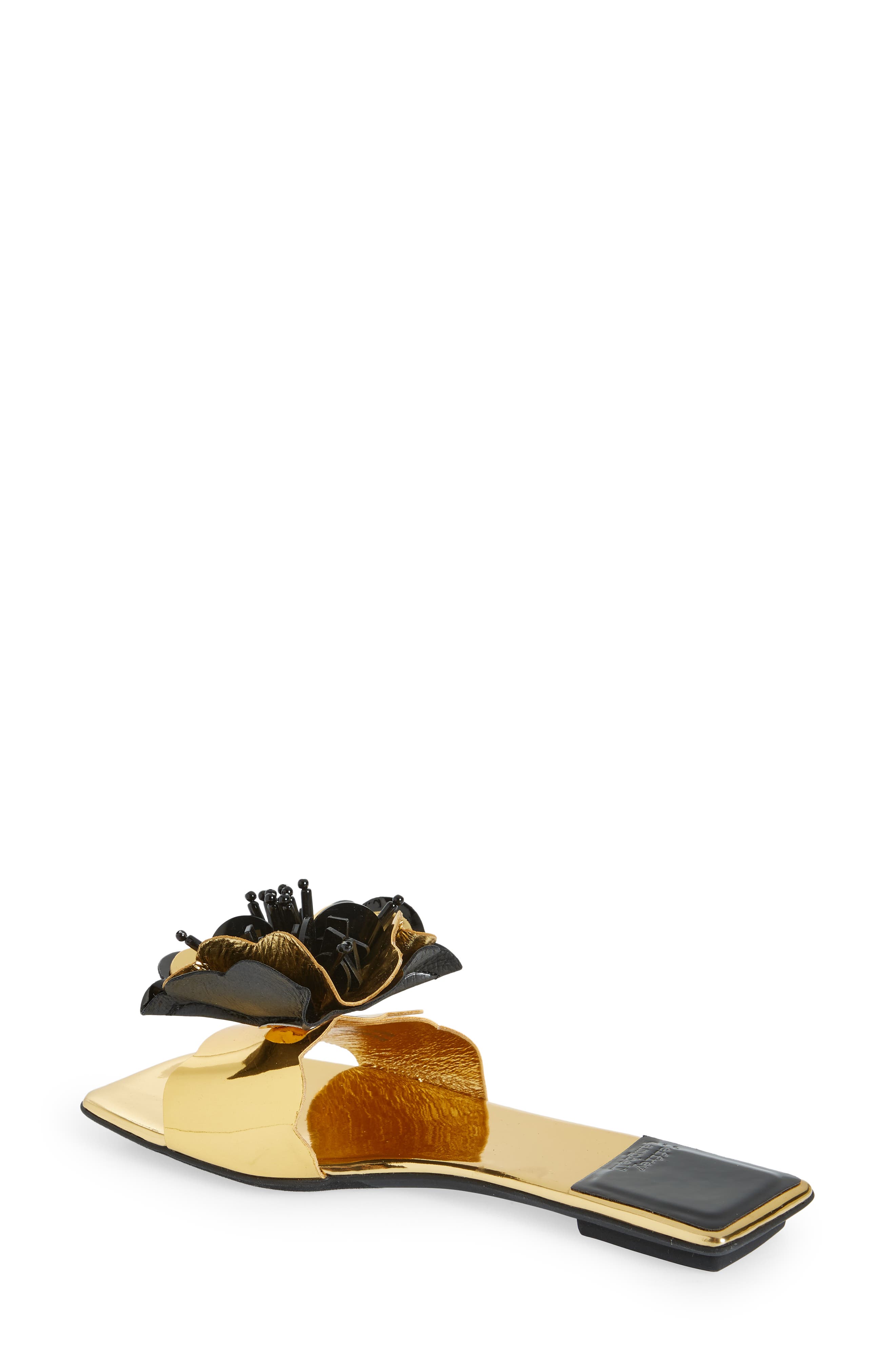 Bloomsday Sandal, Alternate, color, BLACK GOLD COMBO