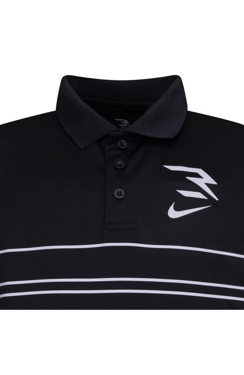 Shop 3 Brand Kids' Stripe Polo & Shorts Set (big Kid In Black