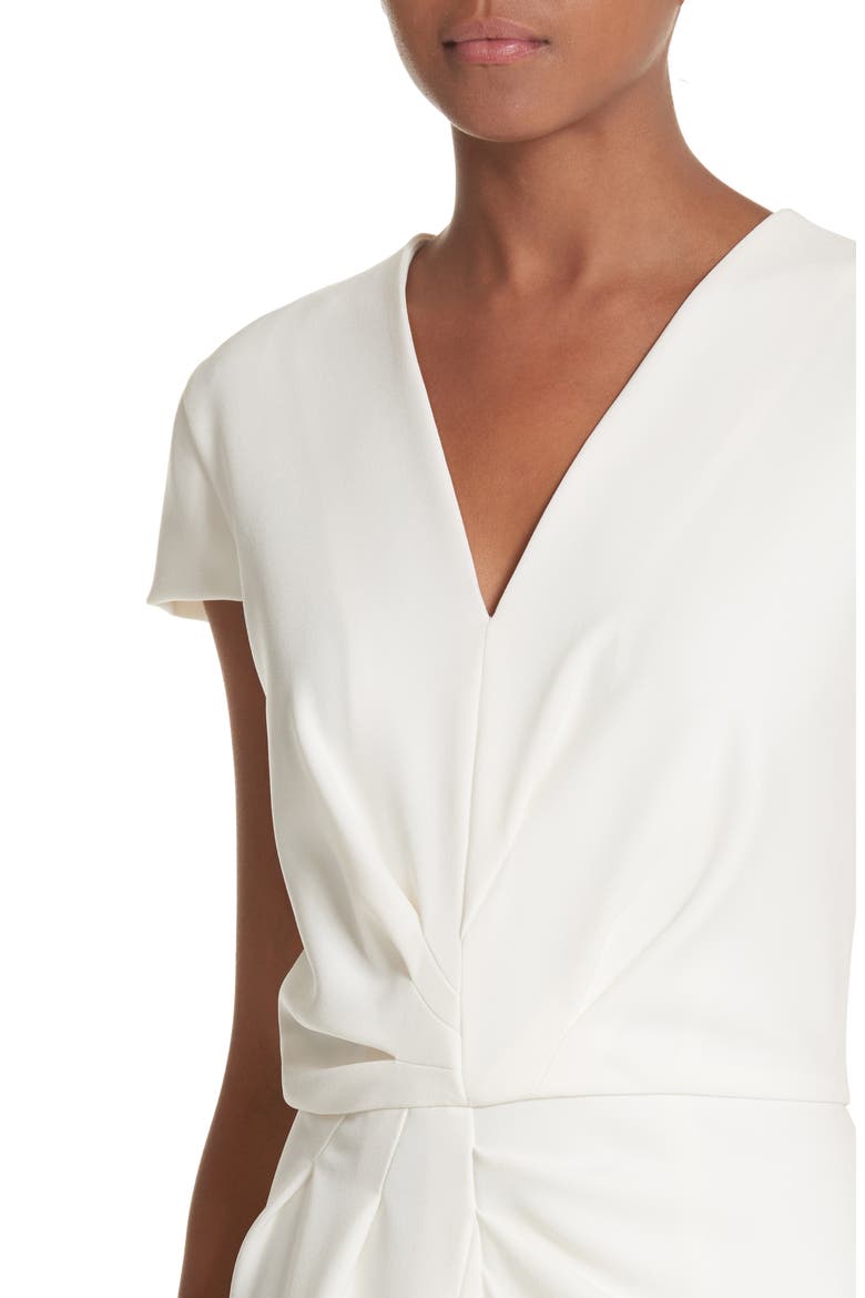 Full Drape Midi Dress, Alternate, color, WHITE