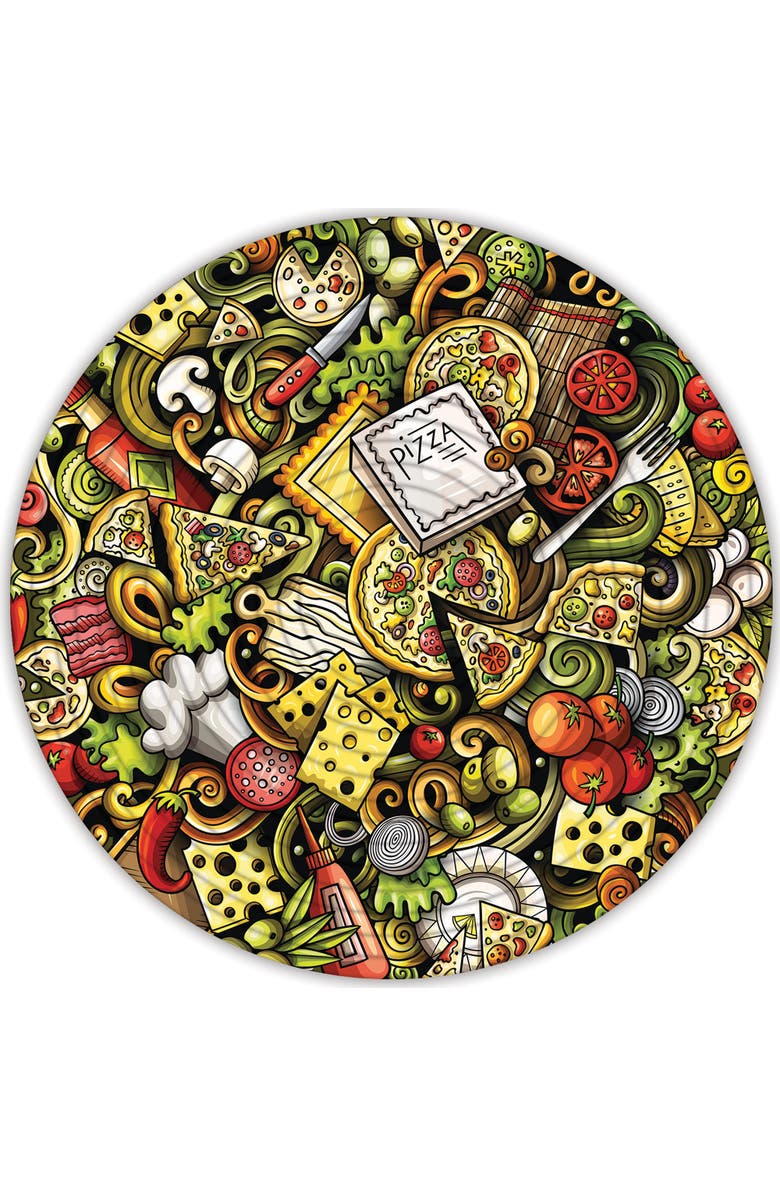 Spin Flip Puzzle Ice Cream & Pizza 2In1 Doublesided Puzzle, Alternate, color, Multicolored