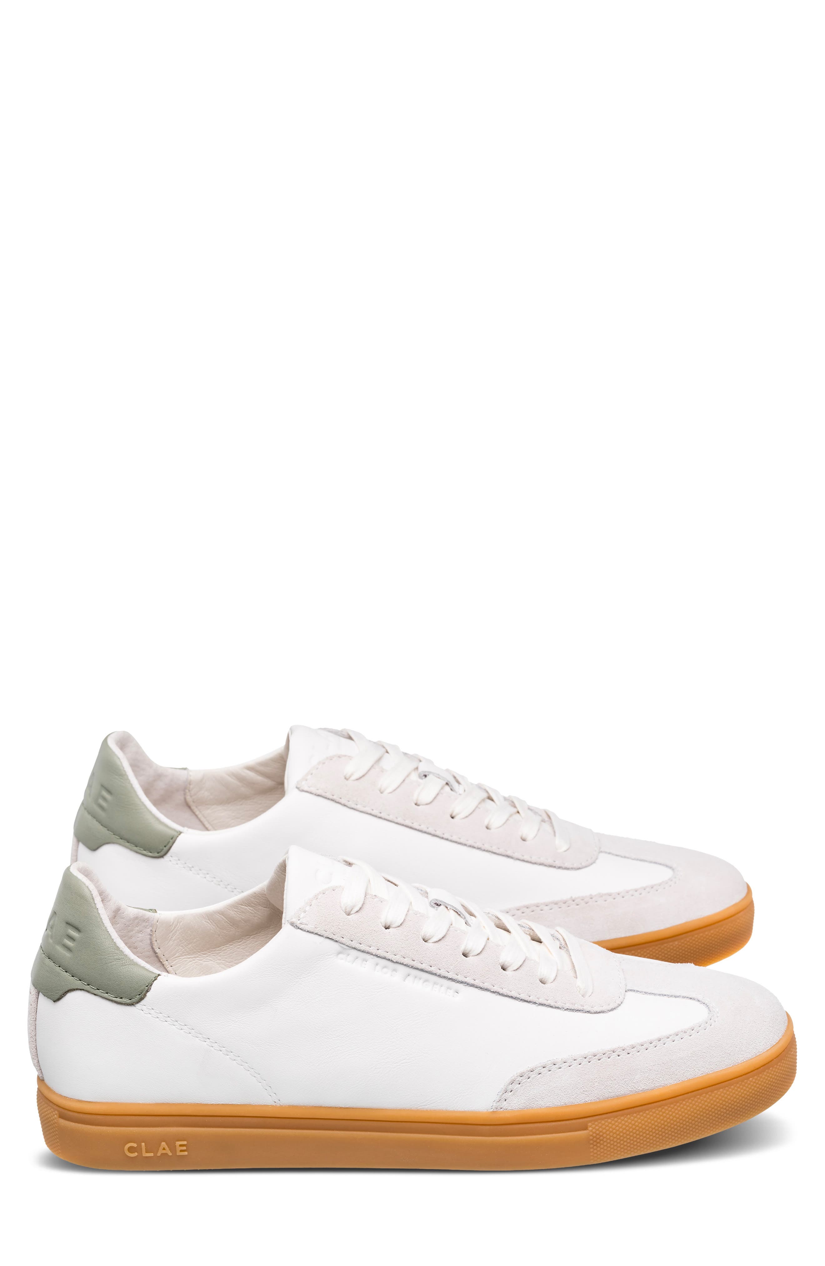 CLAE Deane Sneaker, Alternate, color, White Tea Light Gum