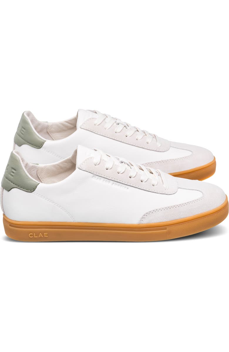 CLAE Deane Sneaker, Alternate, color, White Tea Light Gum