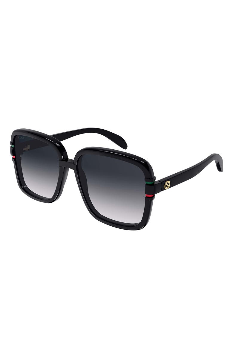 Gucci 59mm Square Sunglasses, Main, color, 