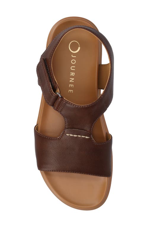 Journee Collection Mira Sandal In Brown