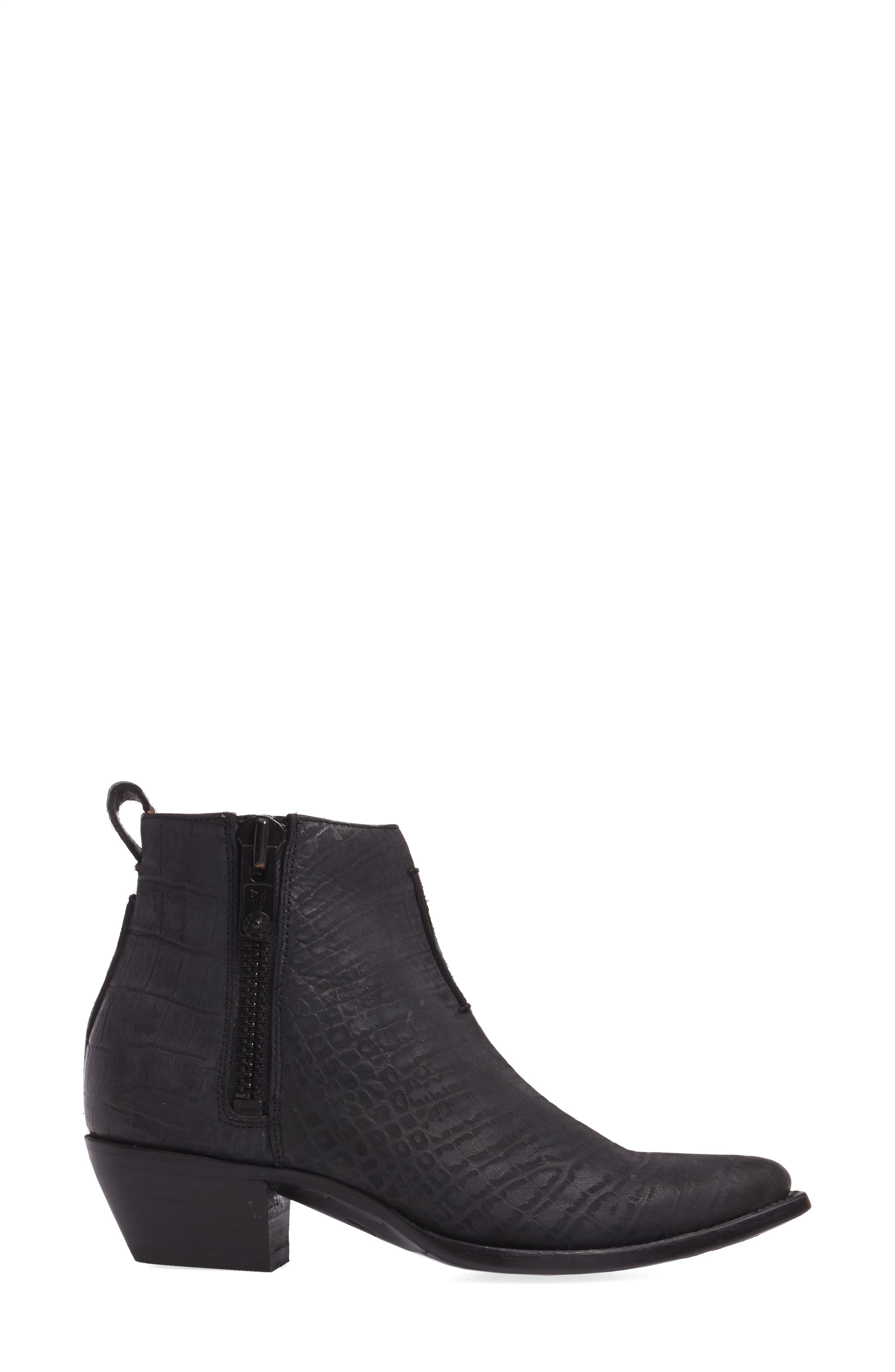 Frye Sacha Moto Short Bootie, Alternate, color, 