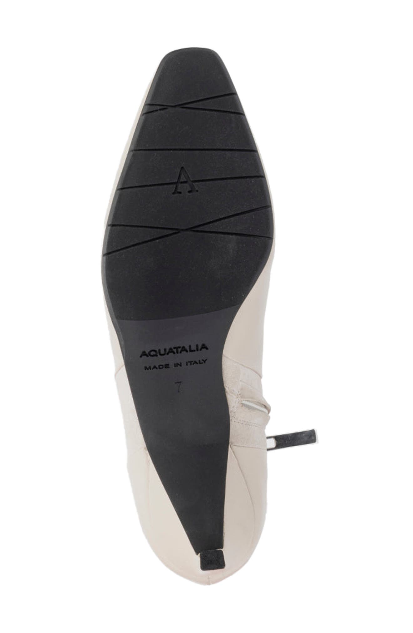 Aquatalia Rowanna Zip Bootie, Alternate, color, Ivory