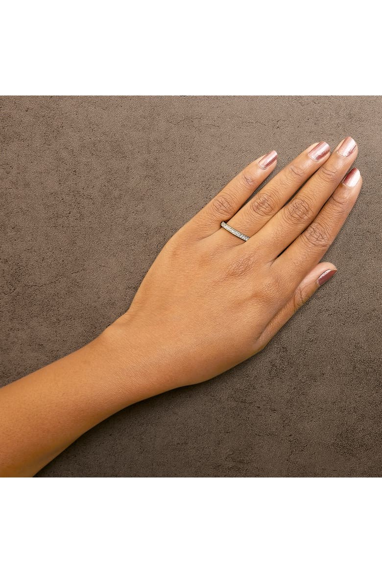 14K Gold 1/4 Cttw Round Diamond Milgrain Wedding Band, Alternate, color, Yellow