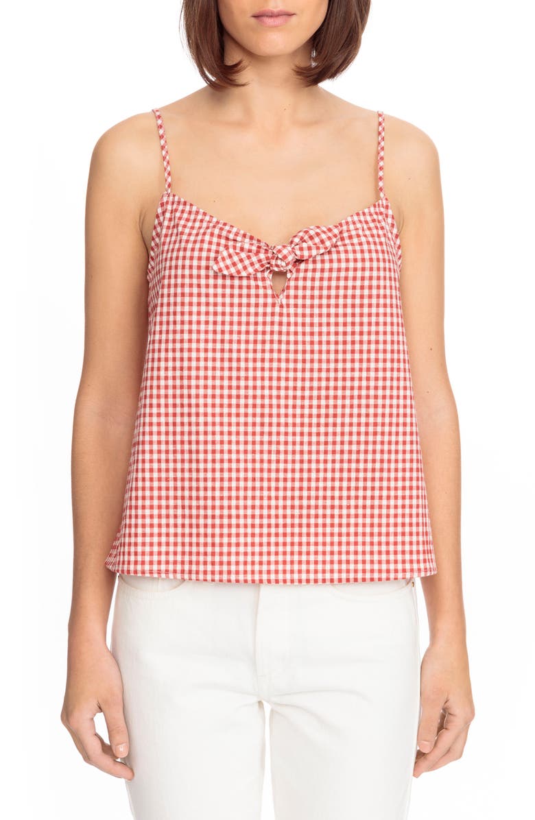 Sézane Suzie Gingham Top, Main, color, 