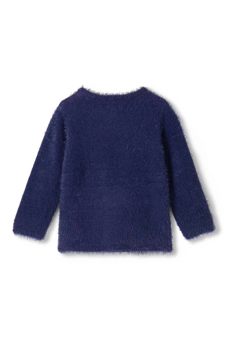 Kids' Figure Skate Intarsia Sweater, Alternate, color, BLUE