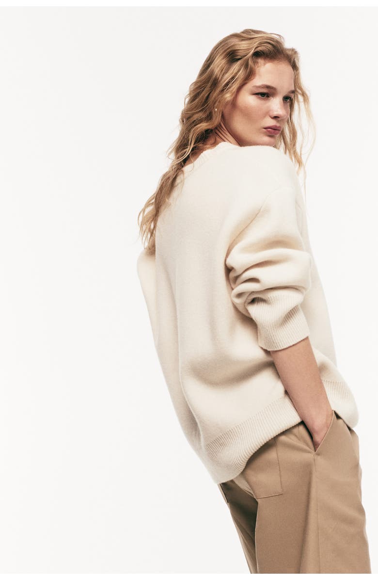 H&M Wool-blend Jumper, Alternate, color, Cream