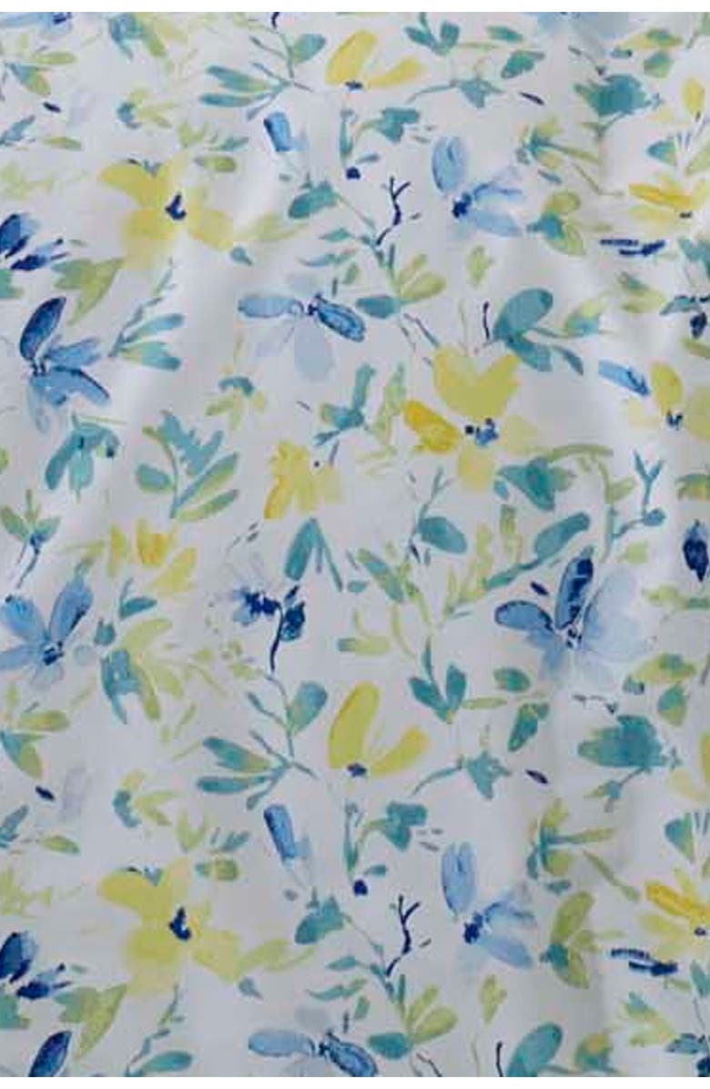 Laura Ashley Nora Bright Blue King Comforter Bonus Set, Alternate, color, 