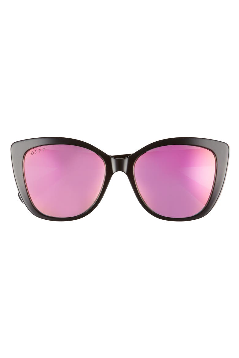 Ruby 54mm Polarized Sunglasses, Alternate, color, BLACK/ PINK
