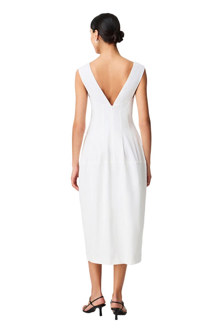 Seamed Dress, Alternate, color, OFF WHITE