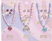 Capelli New York Kids' 9-Piece BFF Earring, Ring & Necklace Set
