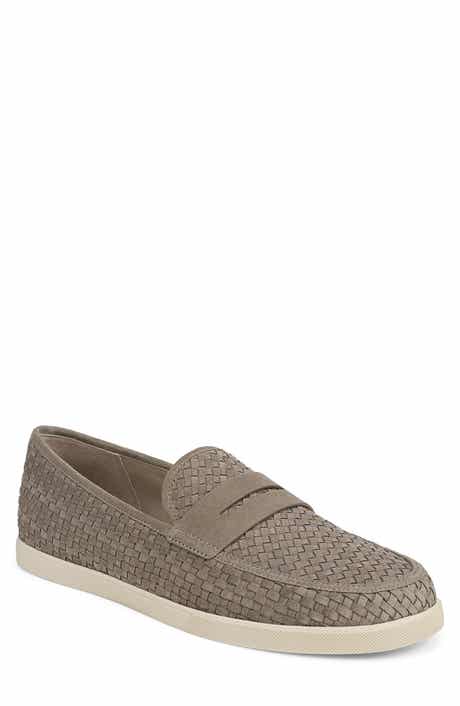 Santino Woven Suede Penny Loafer