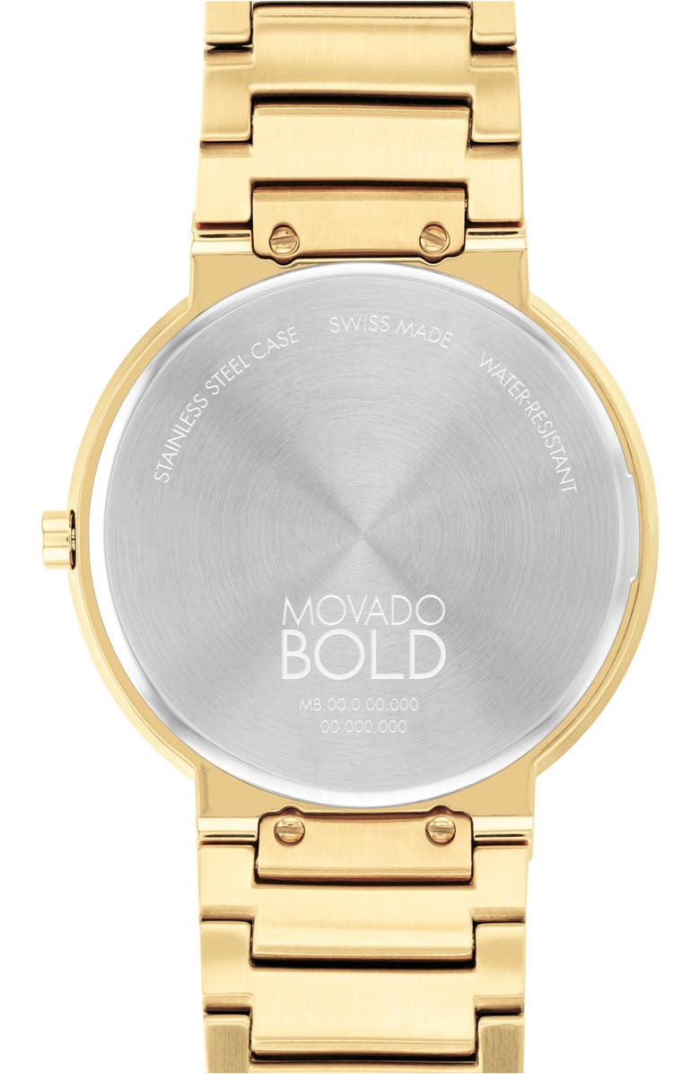 Movado Horizon Bracelet Watch, 40mm, Alternate, color, Yellow Gold