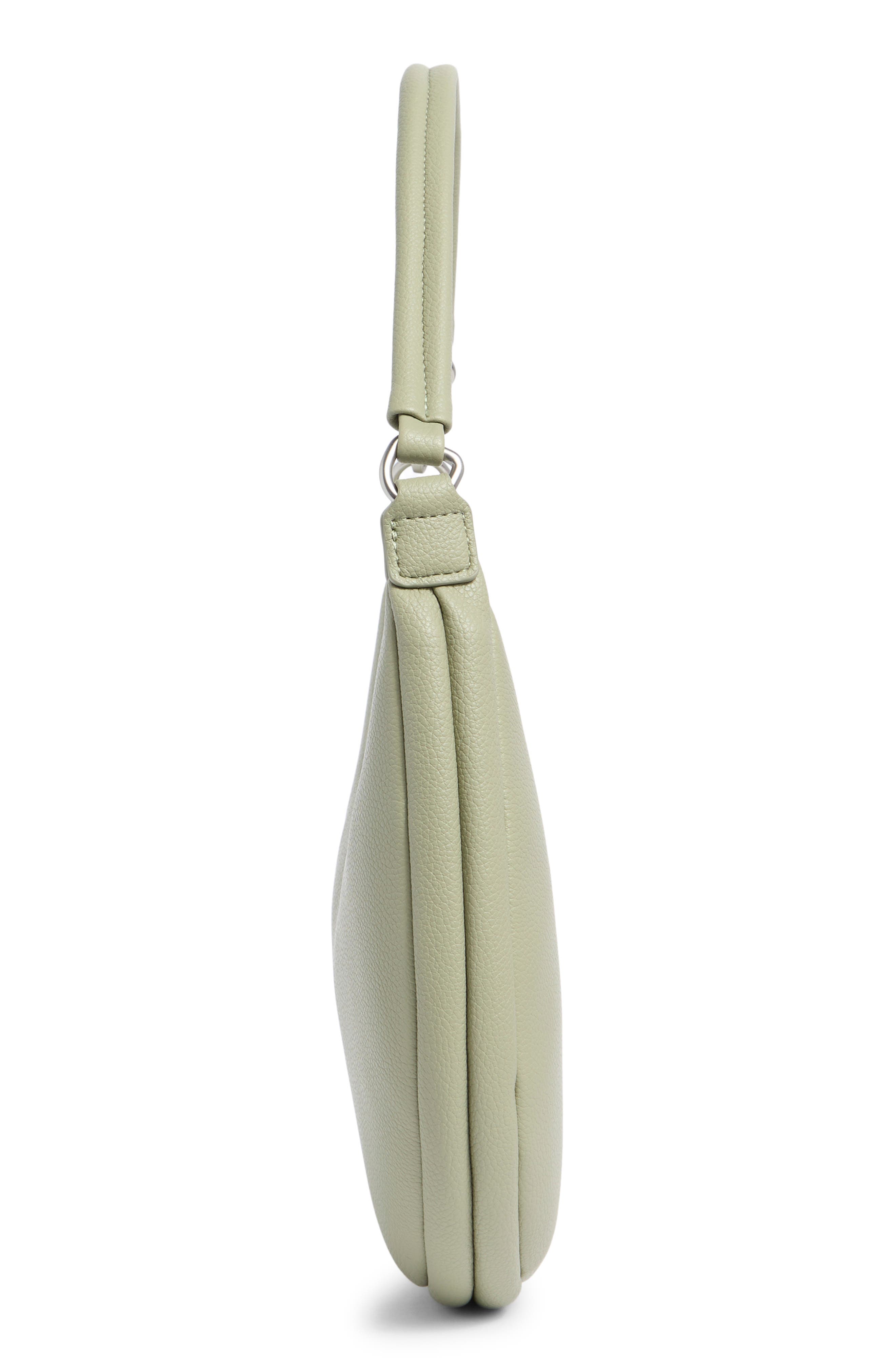 Convertible Faux Leather Shoulder Bag, Alternate, color, EUCALYPTUS