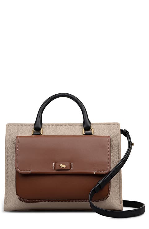 Talbot Way Medium Zip Top Leather Satchel